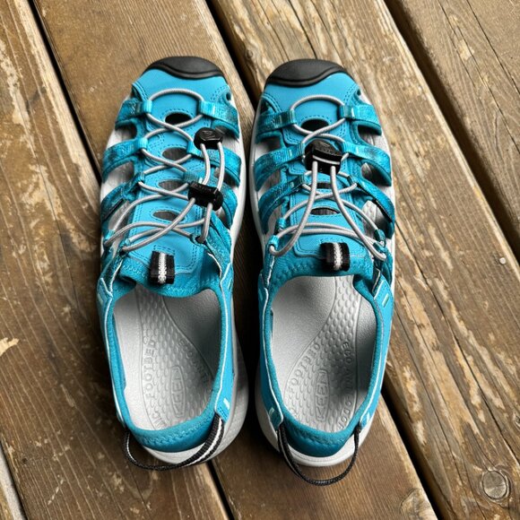 NWOT KEEN Astoria West Closed Toe Sport Sandals Blue/Tie Dye 592S0 - Size 11 - Picture 6 of 13